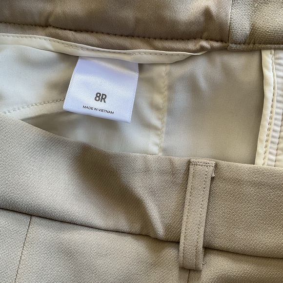 Express women’s tan trousers business‎ casual office NWOT size 8R - Picture 5 of 6